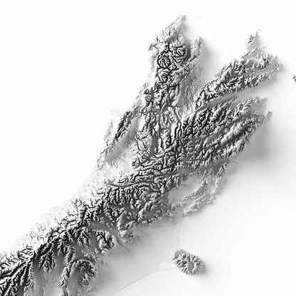 New Zealand Elevation Map