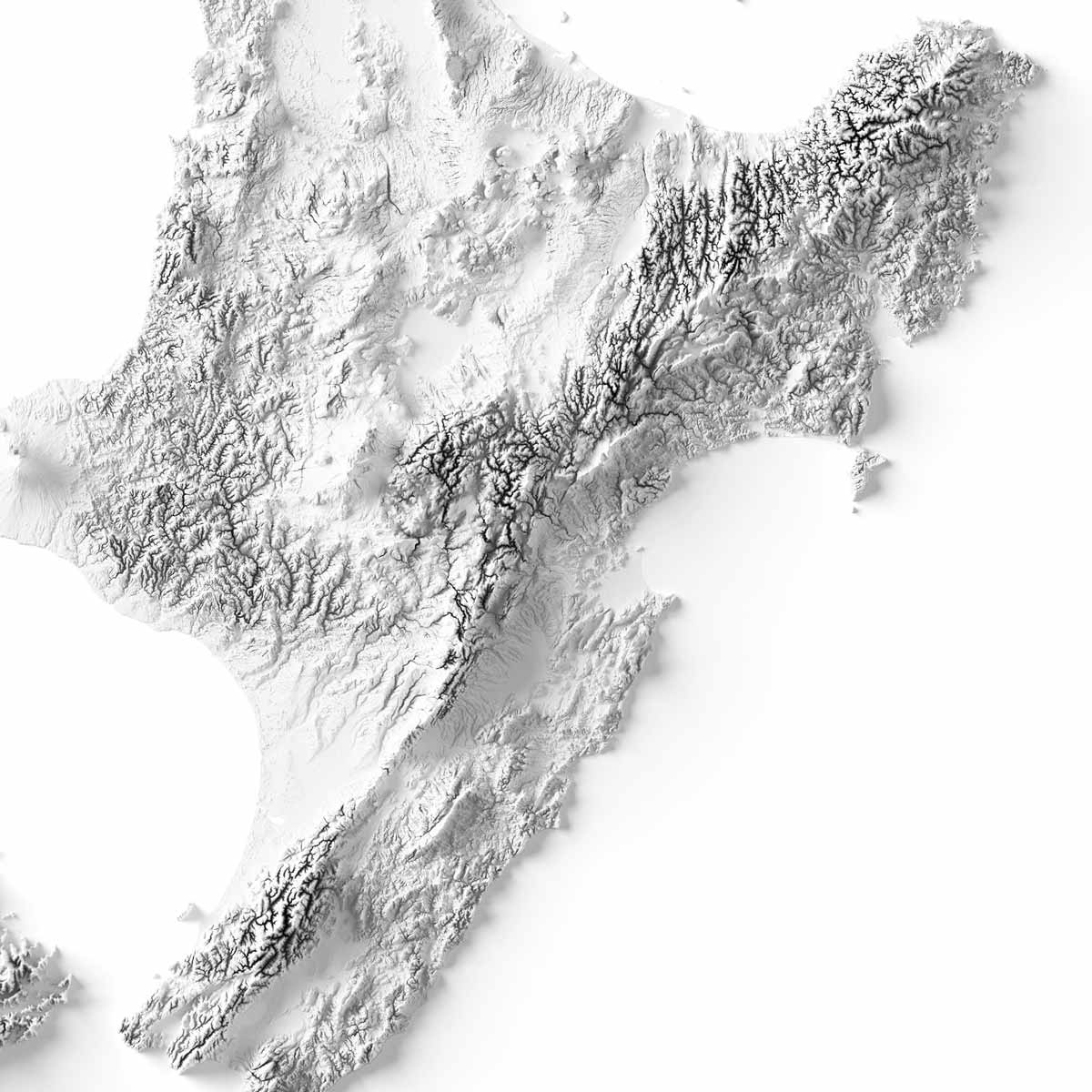 New Zealand Elevation Map