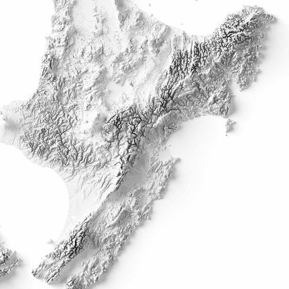 New Zealand Elevation Map