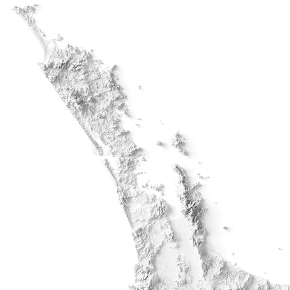 New Zealand Elevation Map