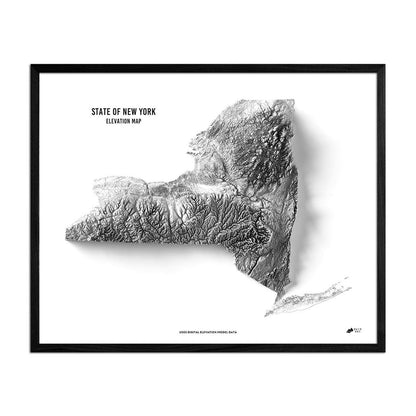 New York Elevation Map