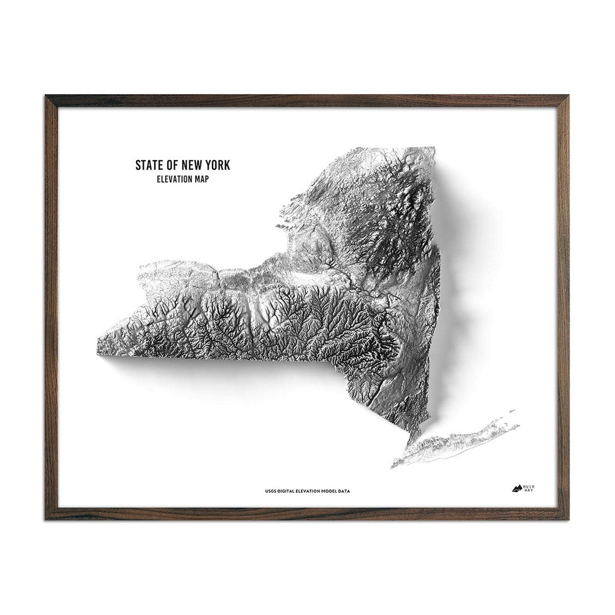 New York Elevation Map