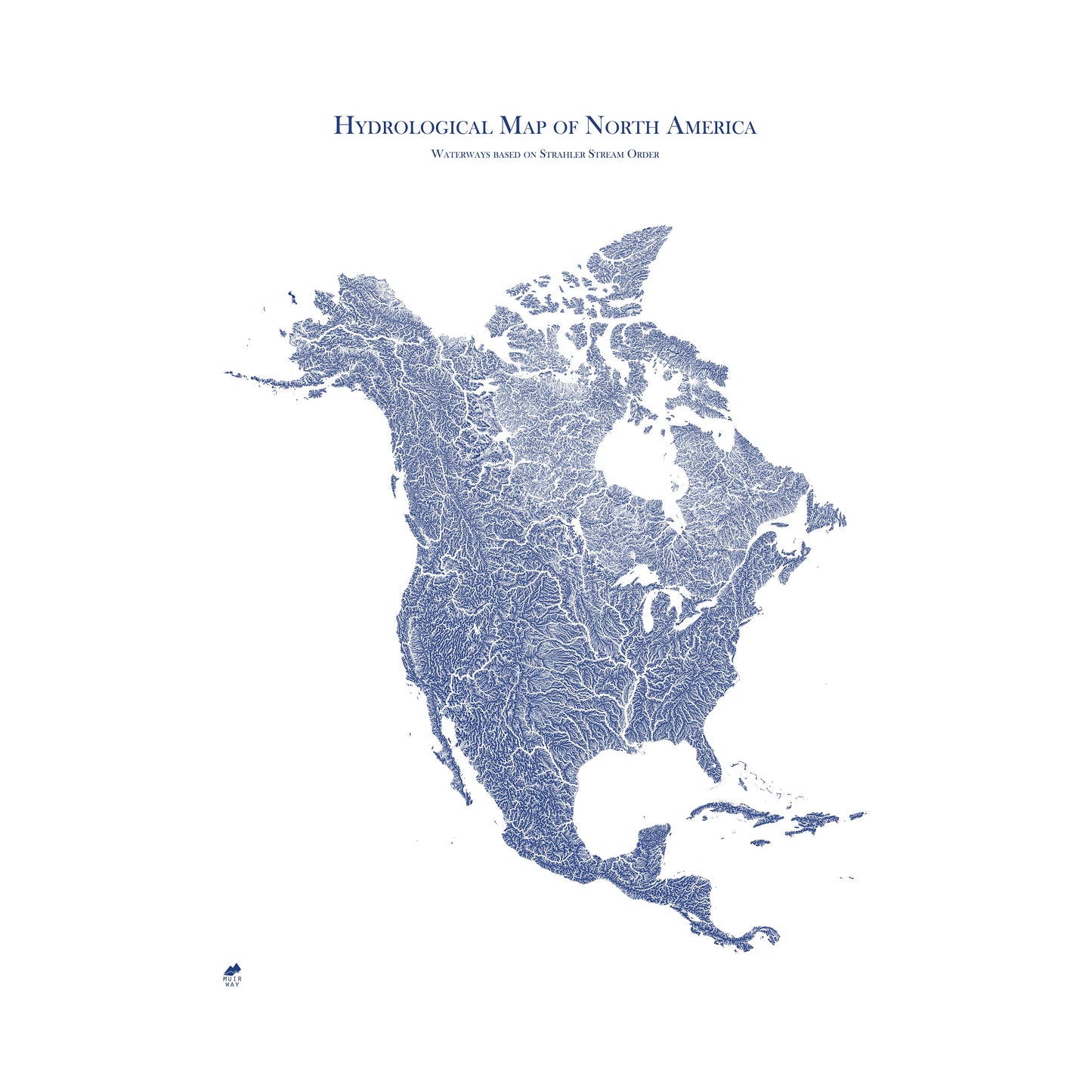 Hydrological Map of North America