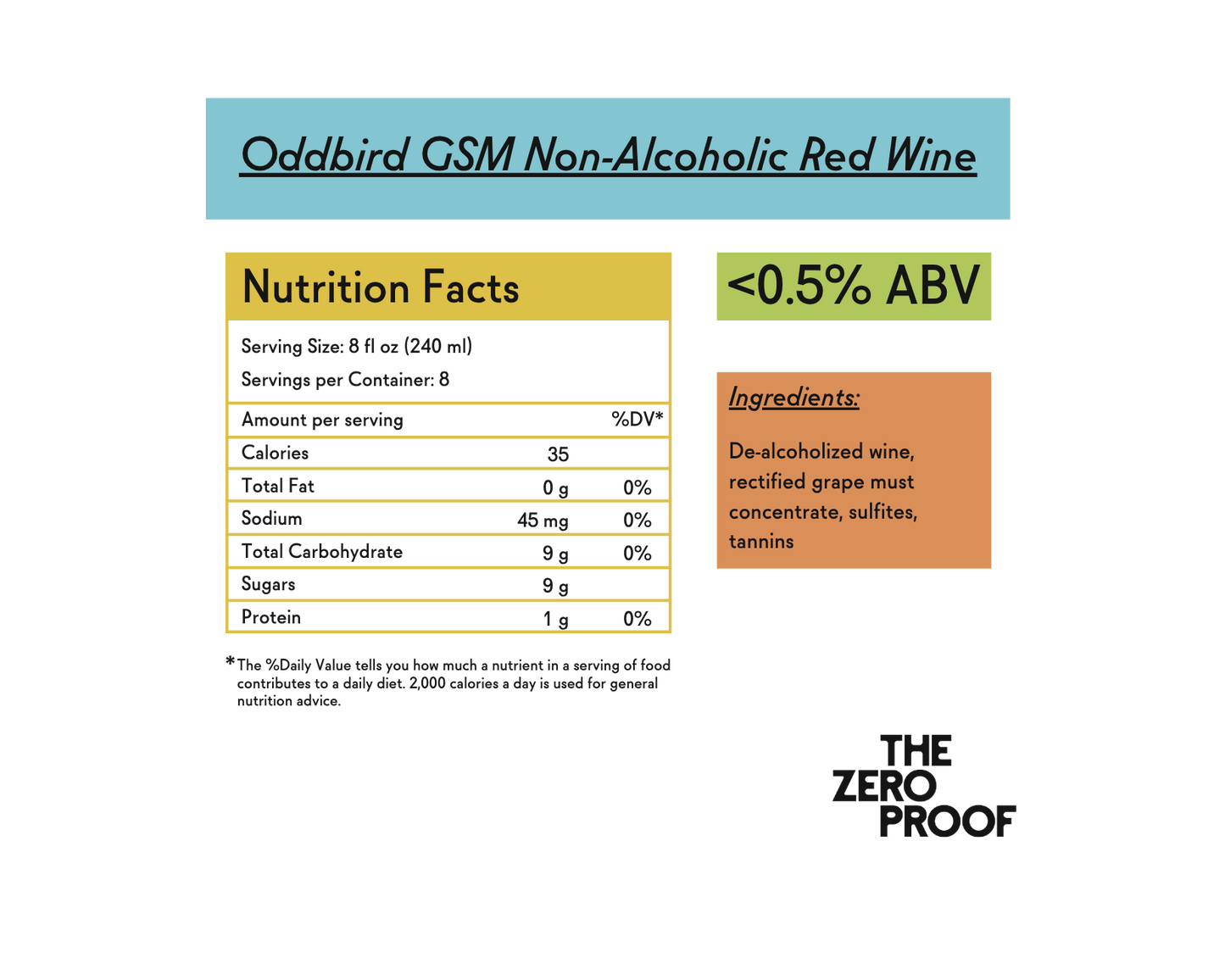 Oddbird GSM Non-Alcoholic Red Wine