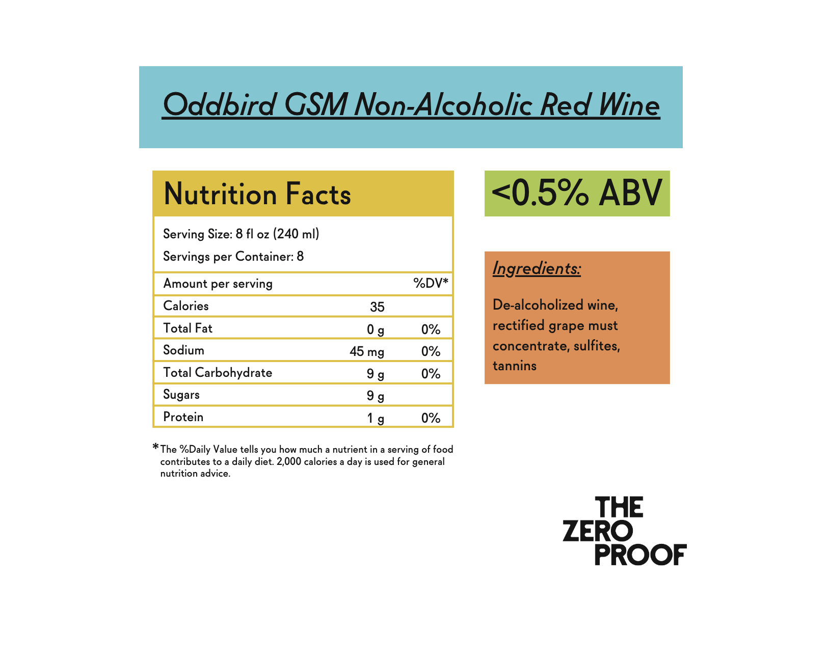 Oddbird GSM Non-Alcoholic Red Wine