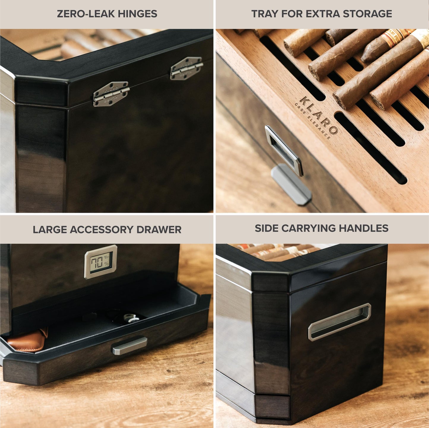 Klaro Octodor Glass Top Humidor
