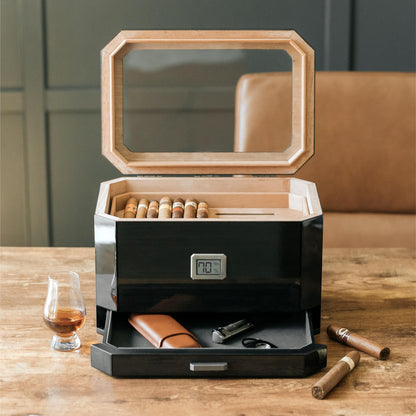 Klaro Octodor Glass Top Humidor