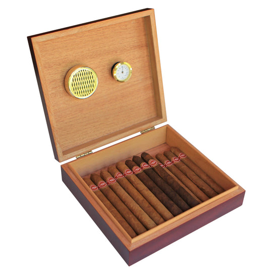 Klaro Desktop Analog Cherry Humidor