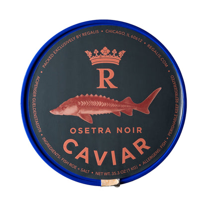 Regalis Osetra Noir Caviar 1 kg original tin