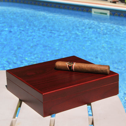 Klaro Desktop Analog Cherry Humidor