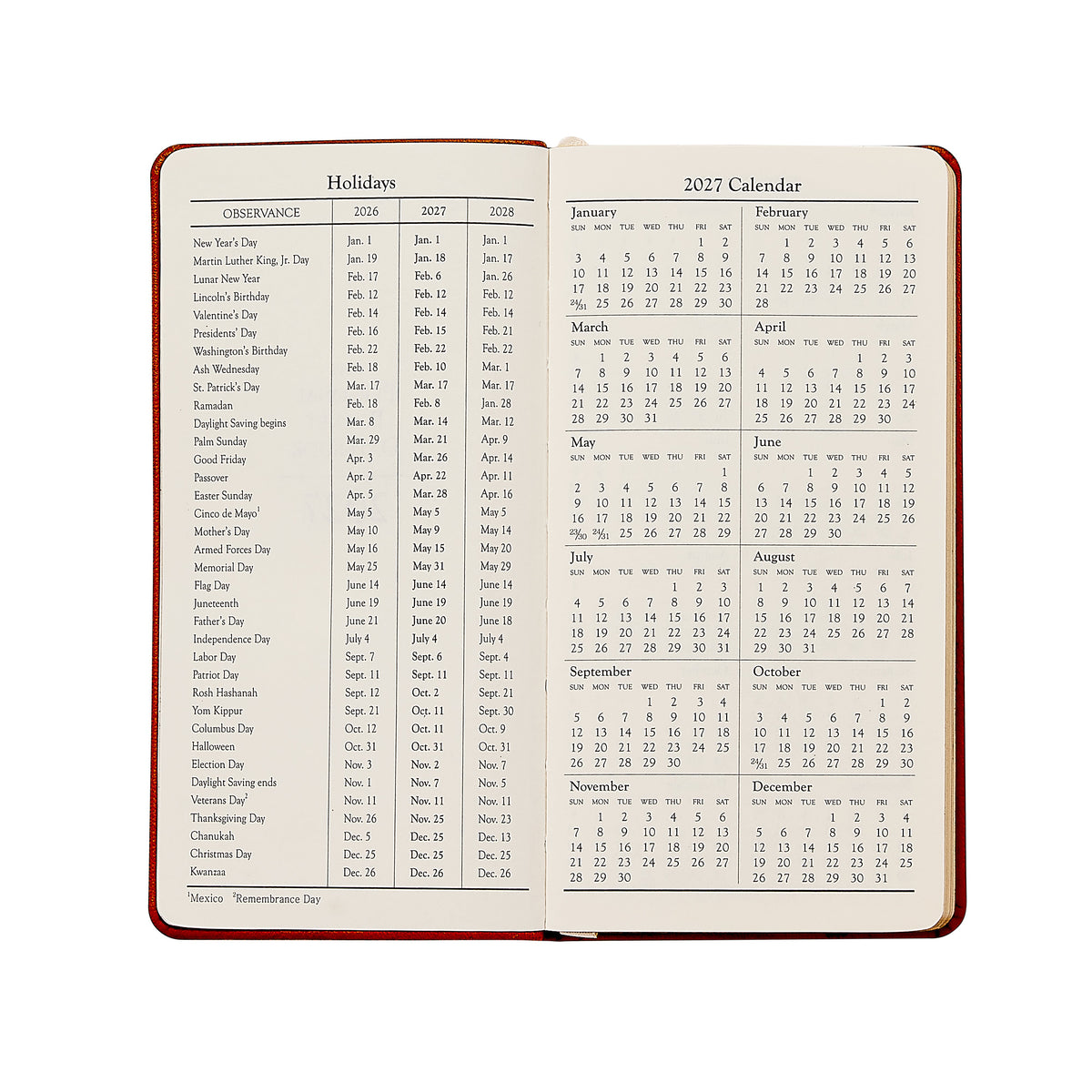 2027 6" Pocket Datebook