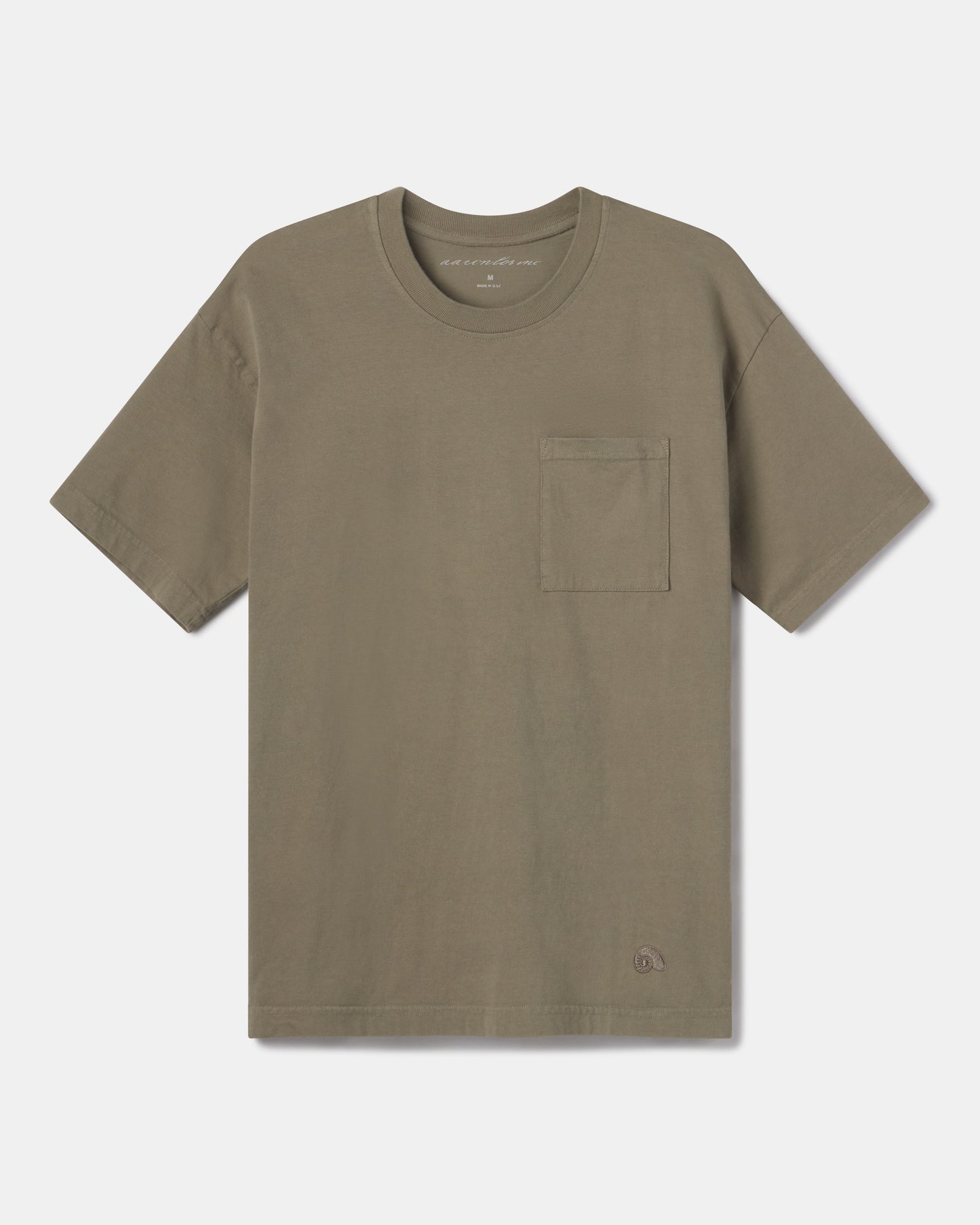 Aaron Levine Boxy Pocket T-Shirt KELP