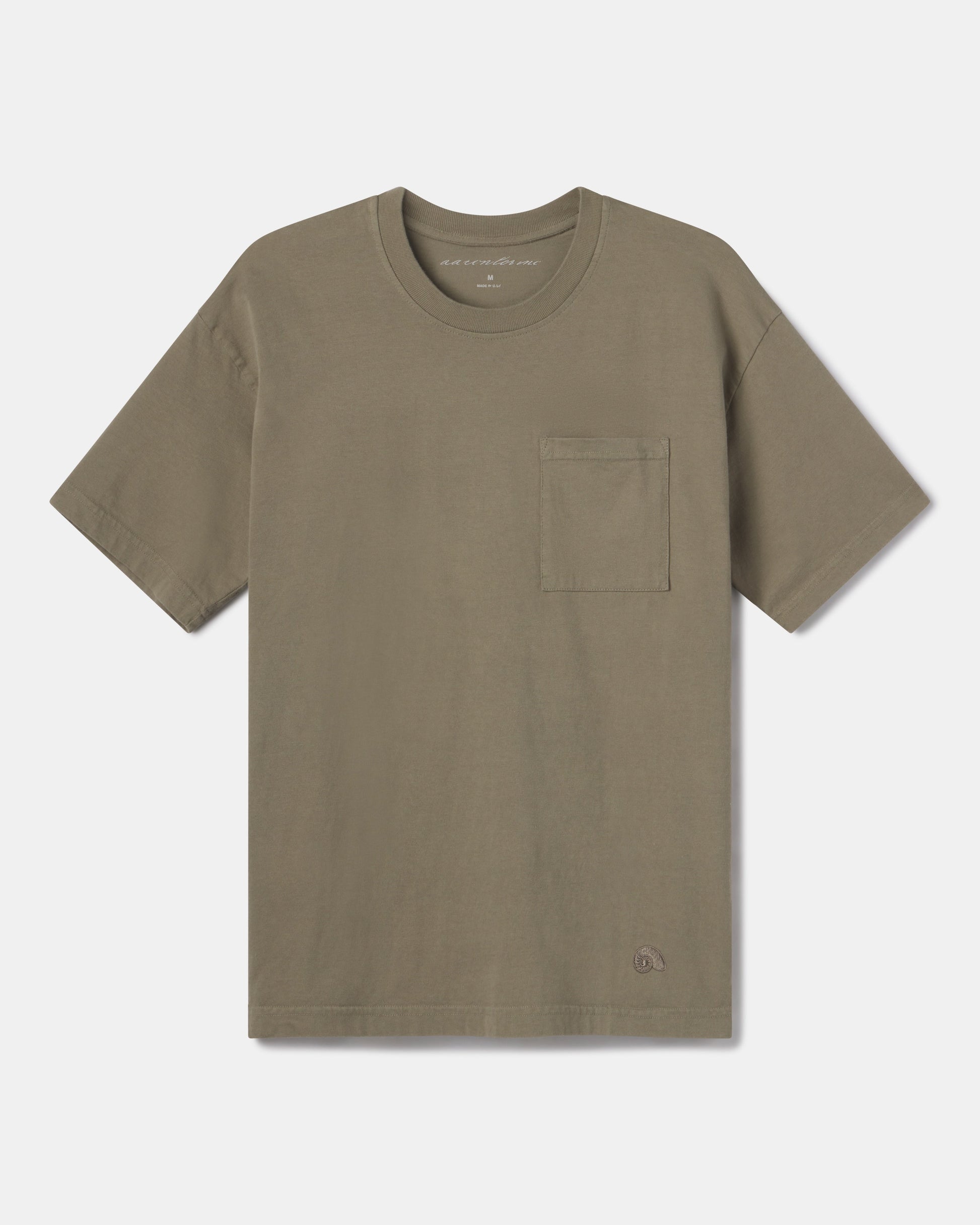 Aaron Levine Boxy Pocket T-Shirt KELP