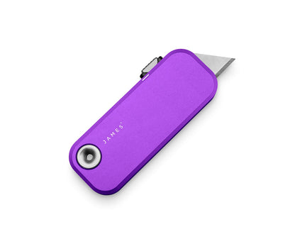 James Brand The Palmer Utility Knife Atomic Purple + Stainless