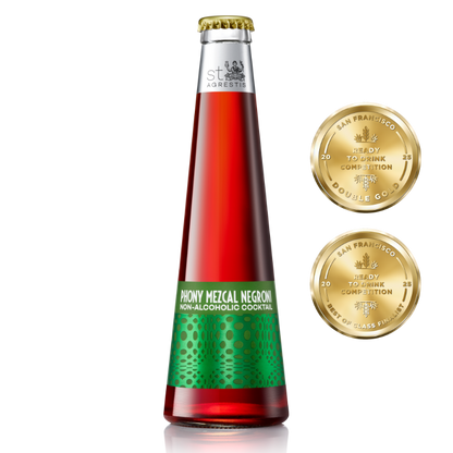 St. Agrestis Non-Alcoholic Phony Mezcal Negroni Bottles