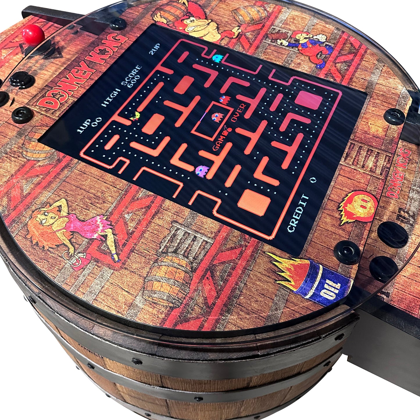 8-Bit Whiskey Barrel Arcade