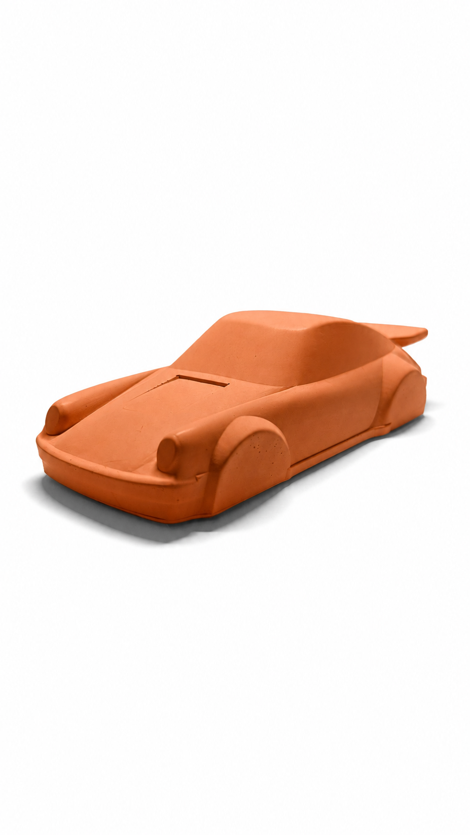 Porsche 911 Concrete Sculpture Ember Orange