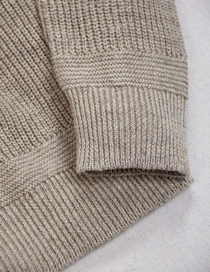 Porto Linen Cotton Sweater in Driftwood
