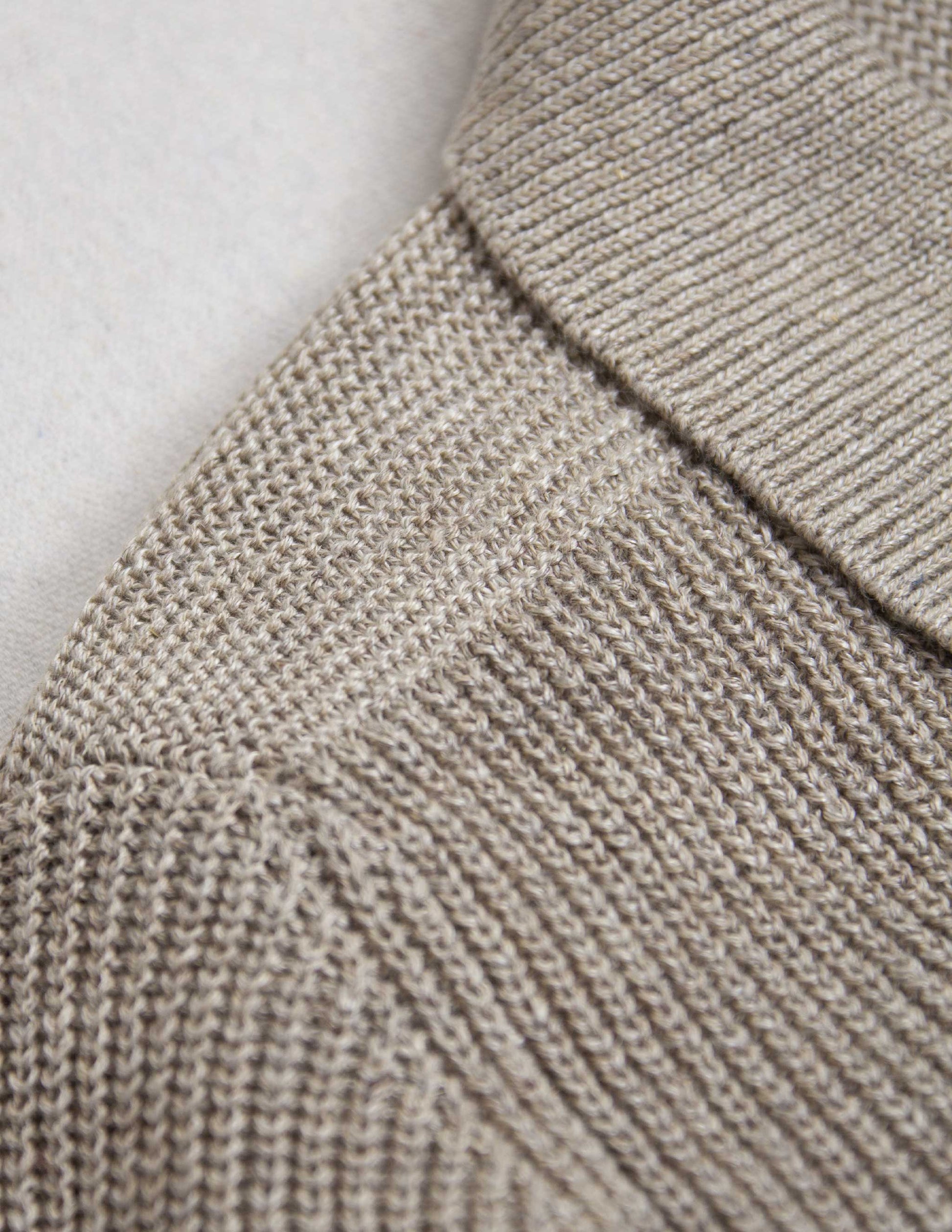 Porto Linen Cotton Sweater in Driftwood