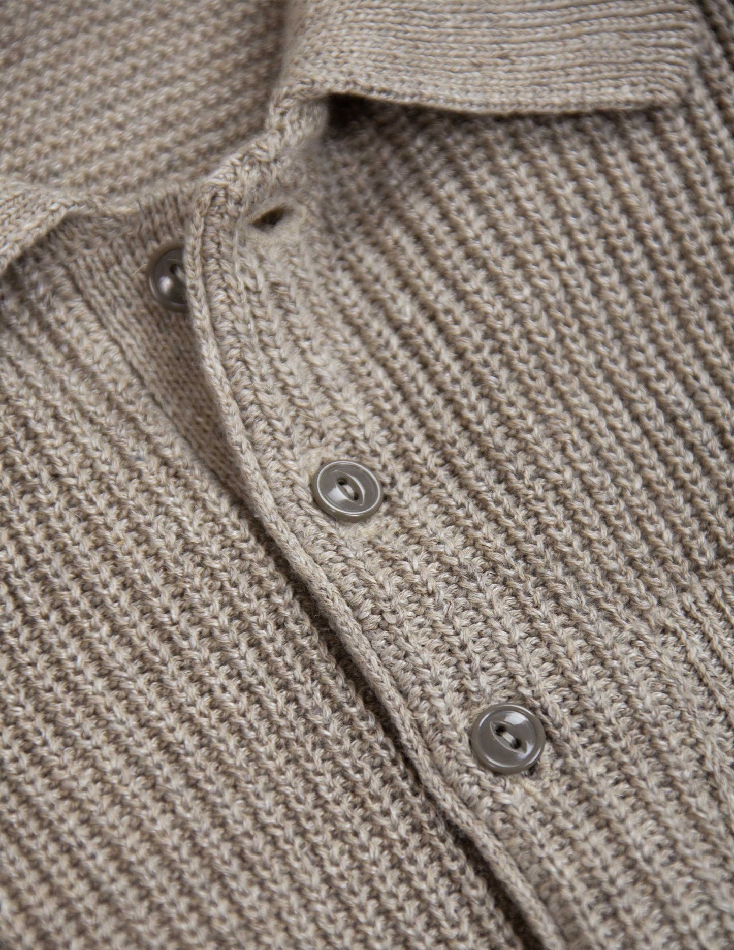 Porto Linen Cotton Sweater in Driftwood