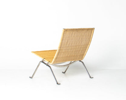 Poul Kjærholm PK22 Lounge Chair for Fritz Hansen in Woven Cane