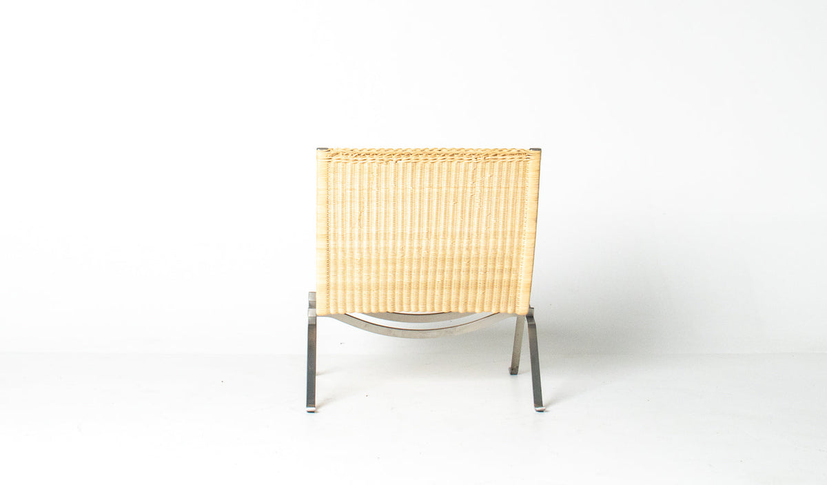 Poul Kjærholm PK22 Lounge Chair for Fritz Hansen in Woven Cane