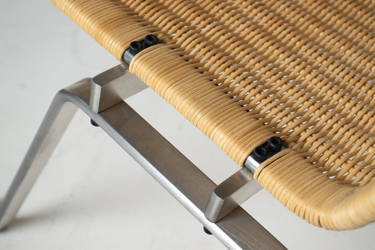 Poul Kjærholm PK22 Lounge Chair for Fritz Hansen in Woven Cane