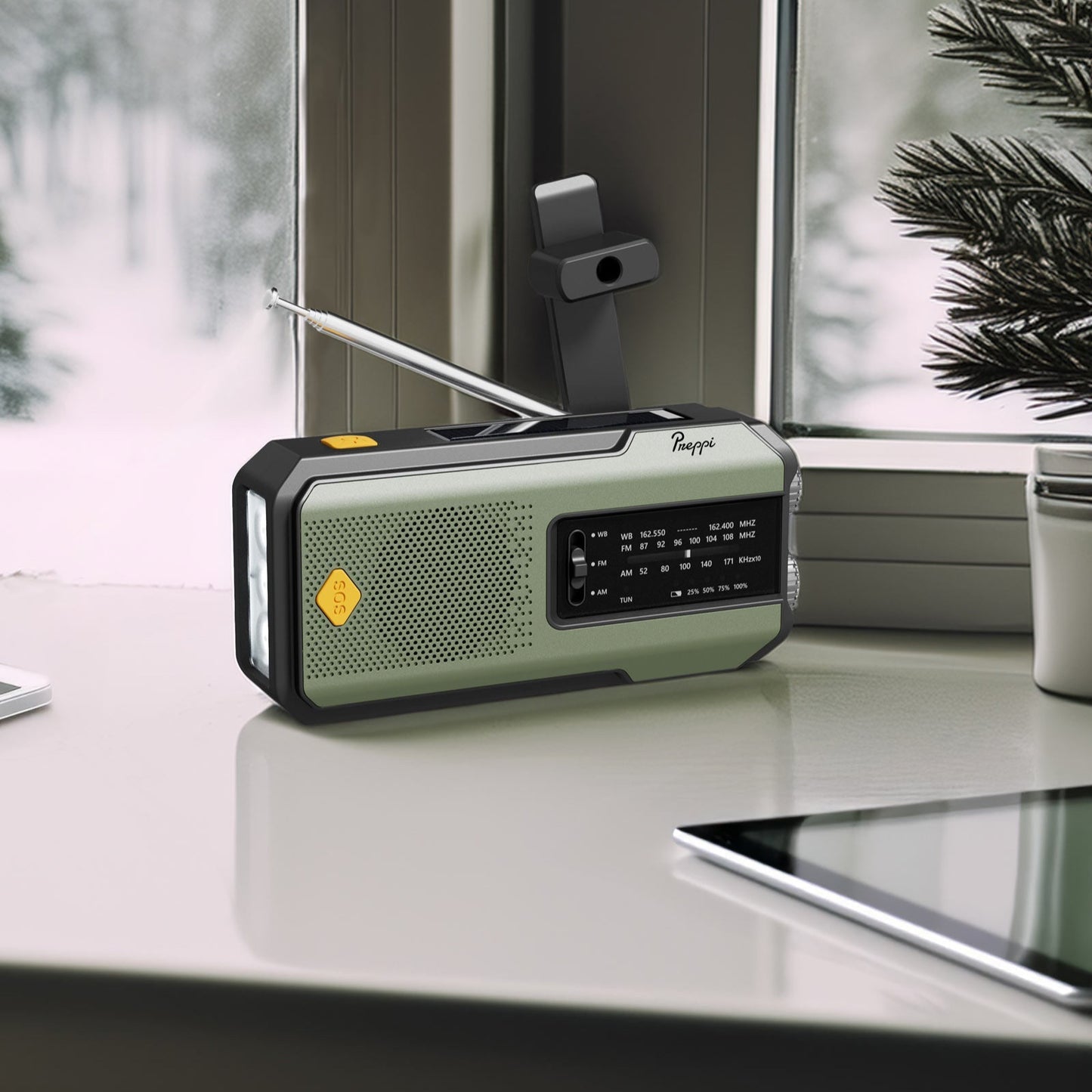 Preppi Solar Phone Charger & Emergency Radio