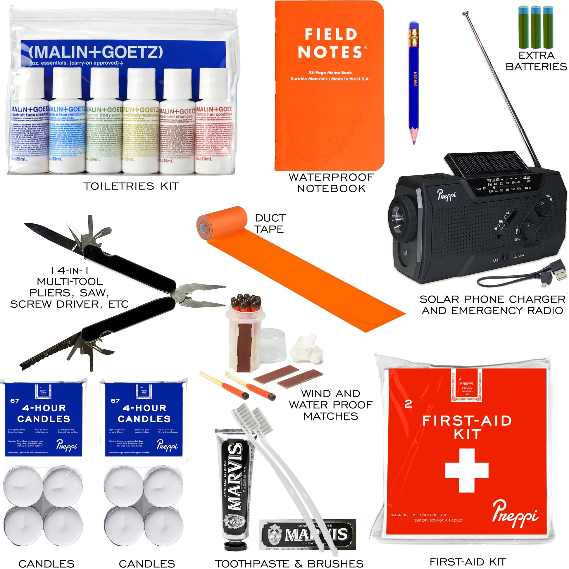 Preppi The Prepster 3-Day Emergency Kit Bag