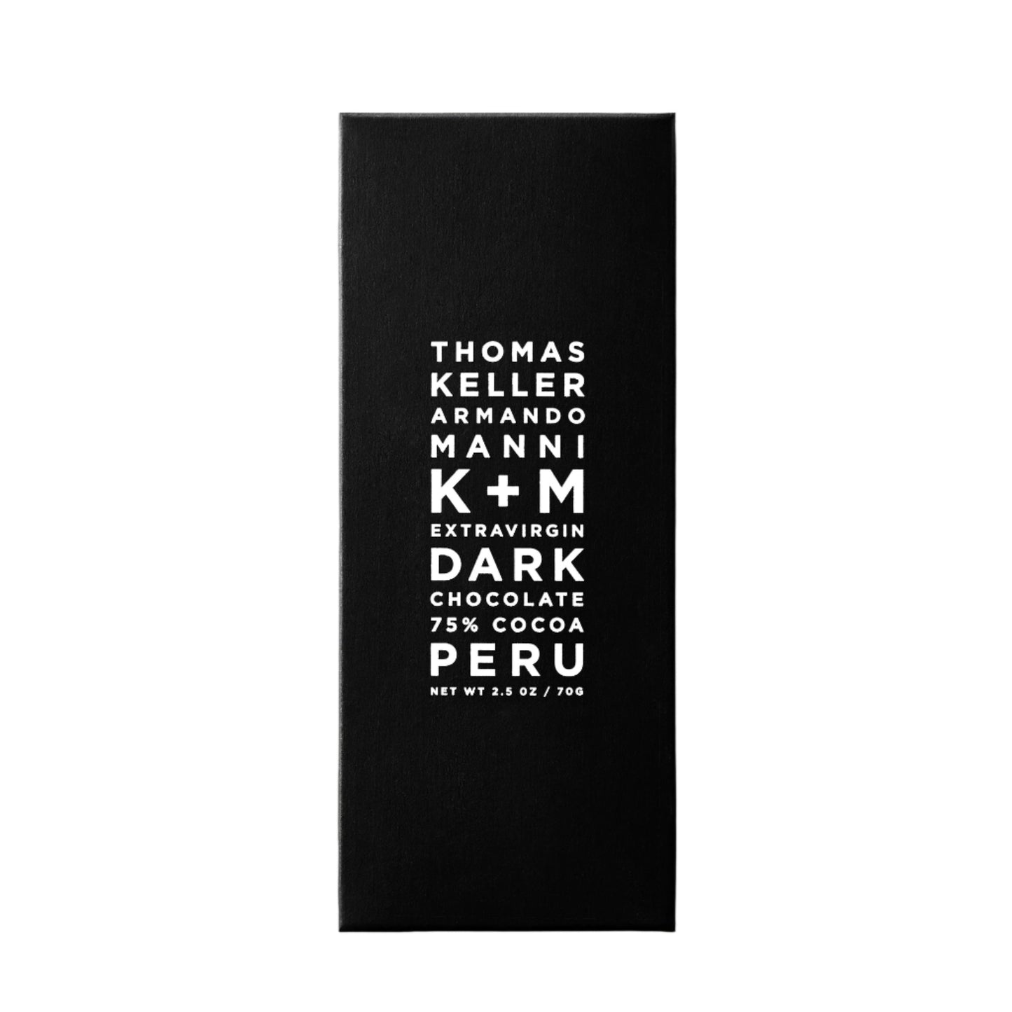 K+M 75% Dark Chocolate, Peru