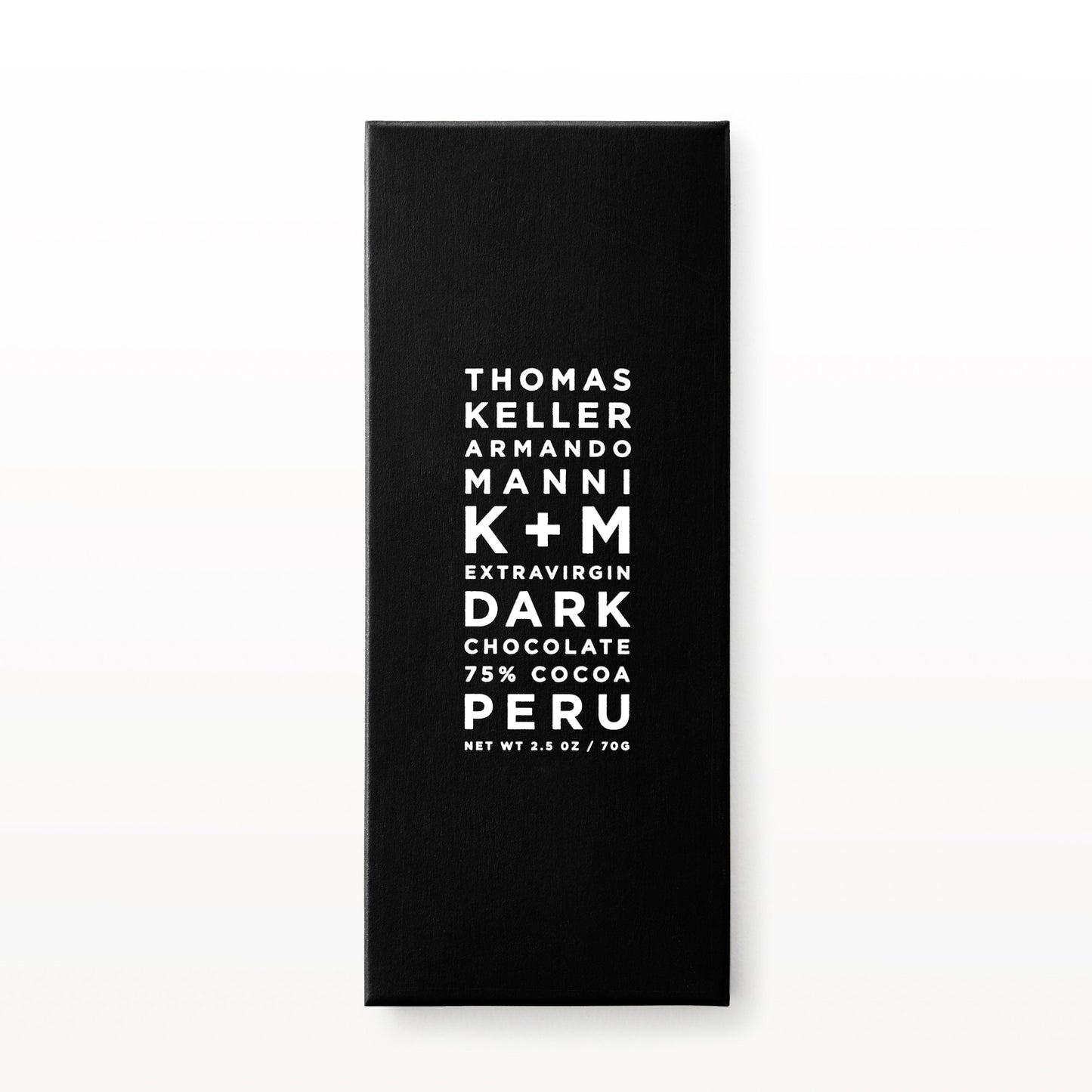 K+M 75% Dark Chocolate, Peru