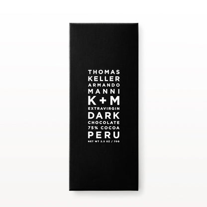 K+M 75% Dark Chocolate, Peru