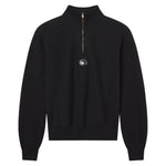 AARON LEVINE HALF ZIP SWEATSHIRT - Black