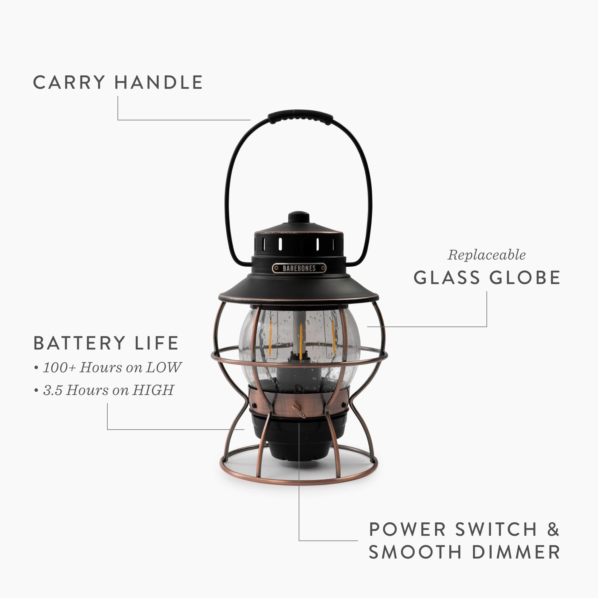 Barebones Railroad Lantern | Uncrate Supply Barebones Railroad Lantern | Uncrate Supply