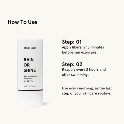 Jaxon Lane Daily Moisturizing Sunscreen