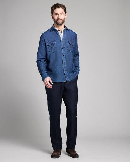 Billy Reid Cotton Dobby Scout Shirt