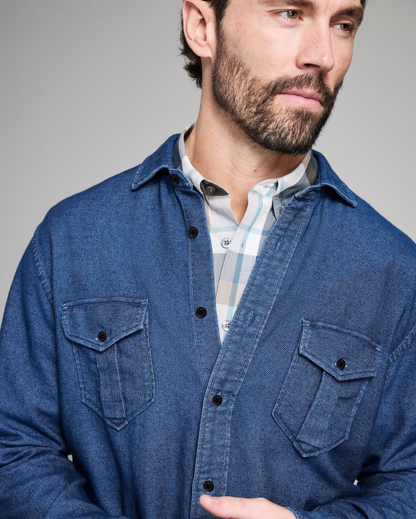 Billy Reid Cotton Dobby Scout Shirt
