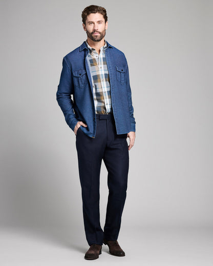 Billy Reid Cotton Dobby Scout Shirt