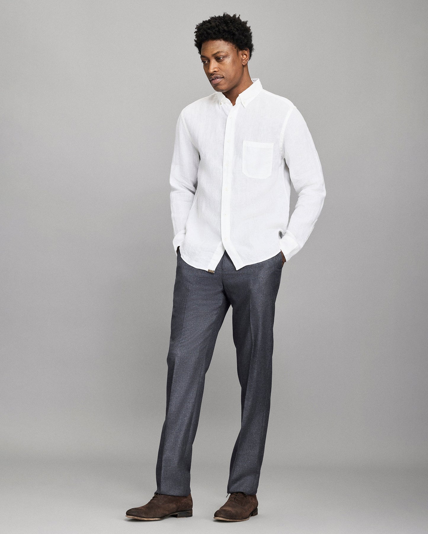 Billy Reid Tuscumbia Linen Shirt Button Down