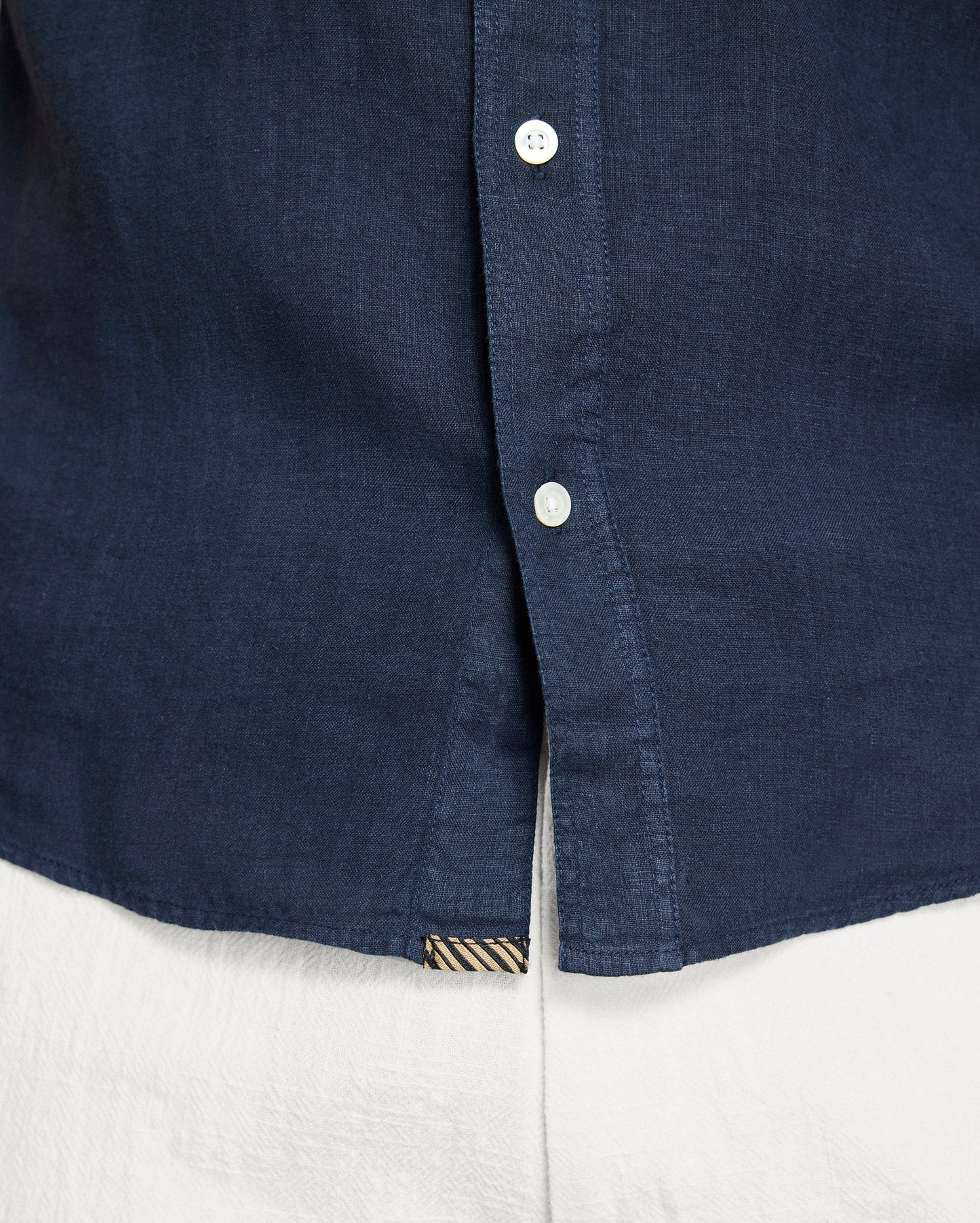 Billy Reid Short Sleeve Linen Tuscumbia Shirt Button Down