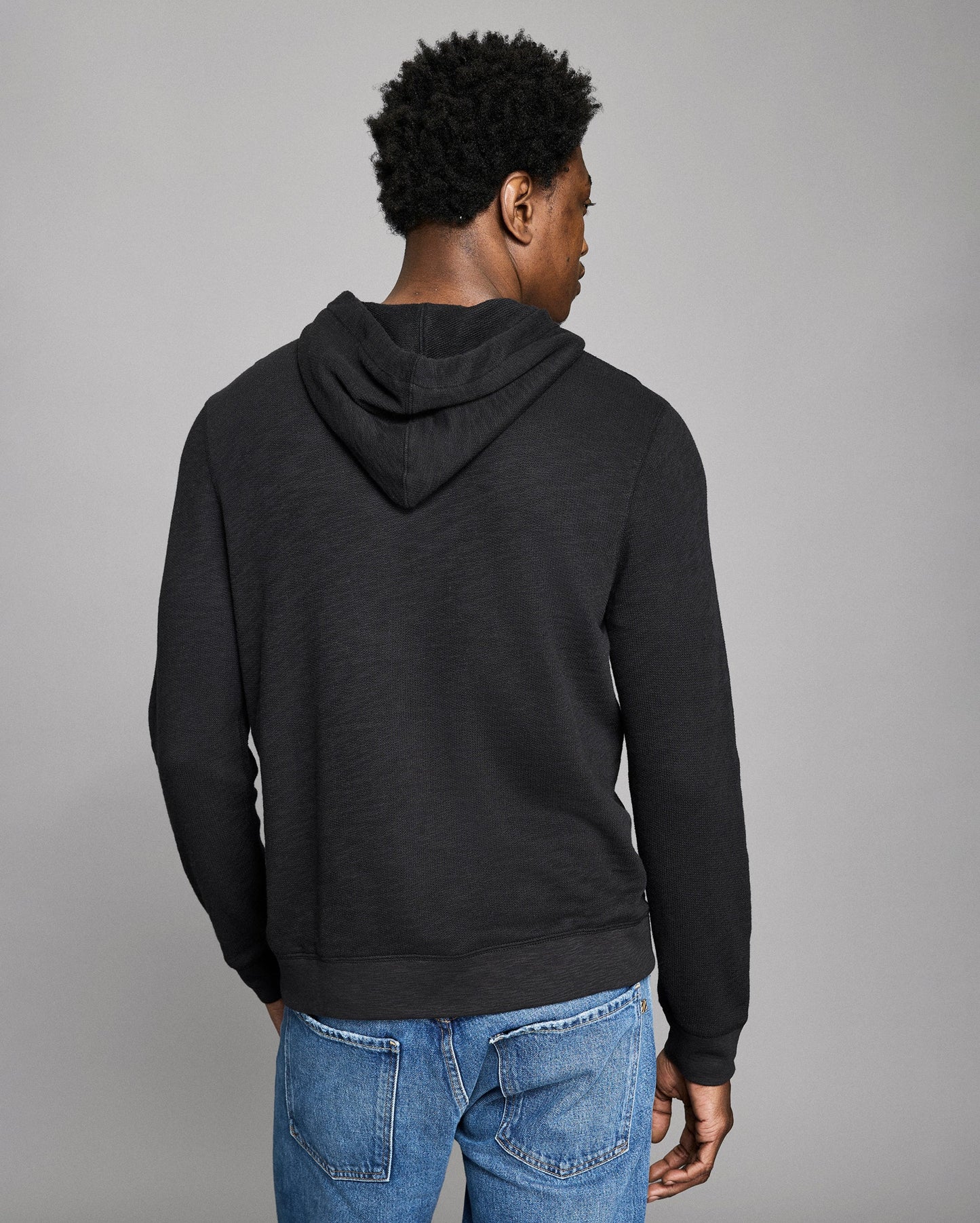 Billy Reid French Terry Hoodie Pullover