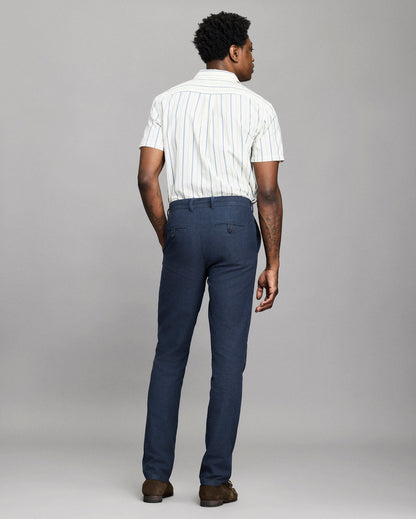 Billy Reid Chambray Flat Front Pant