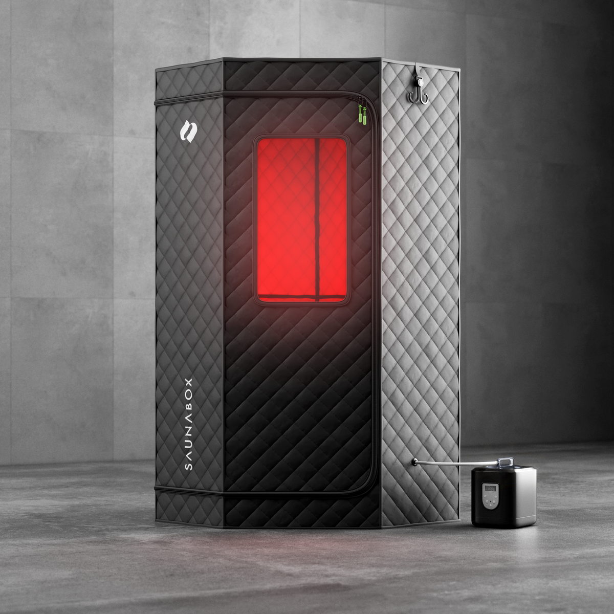 SaunaBox SmartSteam Pro With Red-Light Therapy