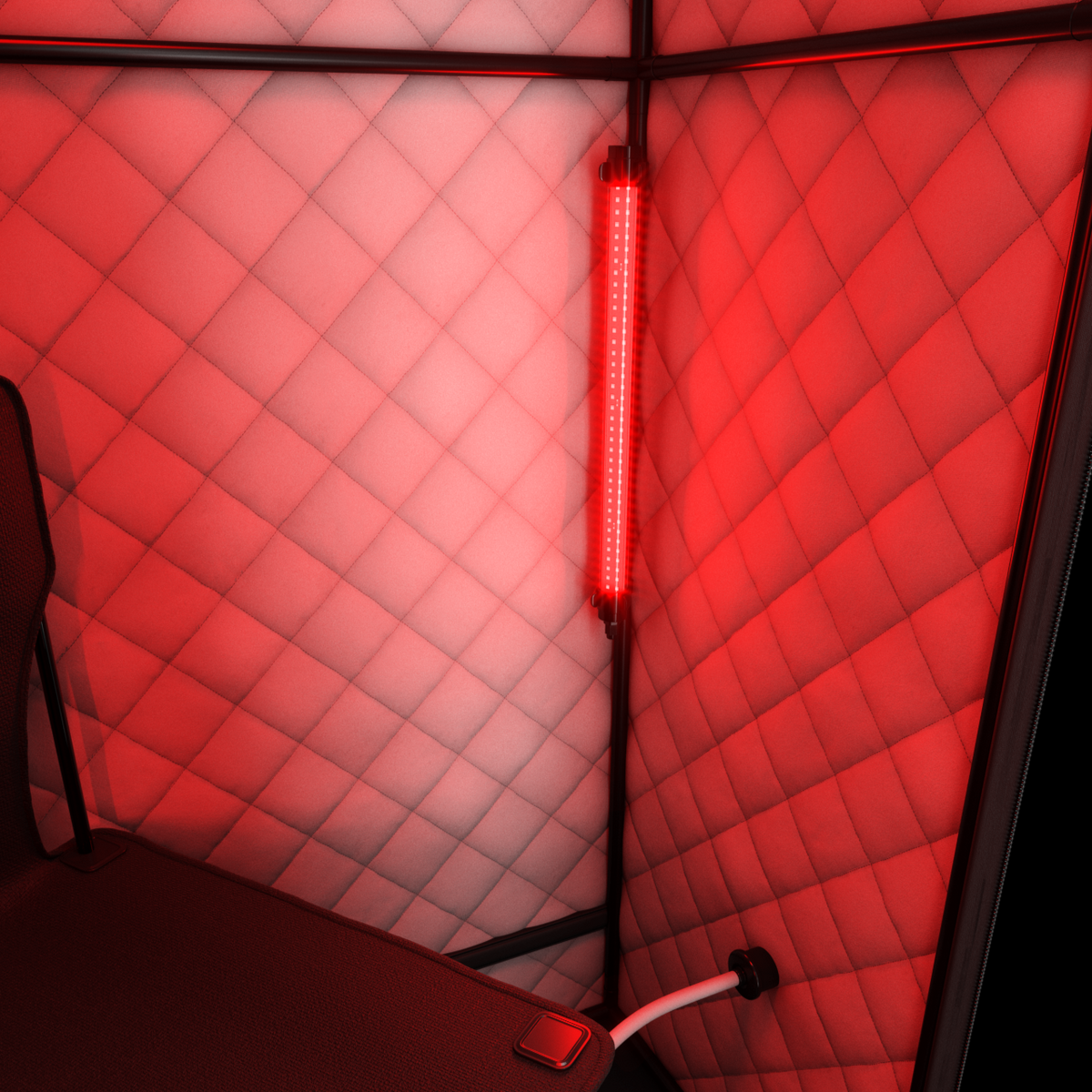 SaunaBox SmartSteam Pro With Red-Light Therapy