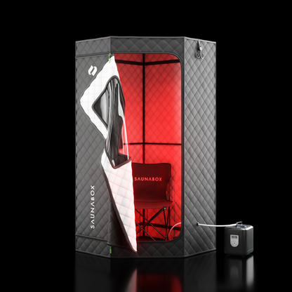 SaunaBox SmartSteam Pro With Red-Light Therapy