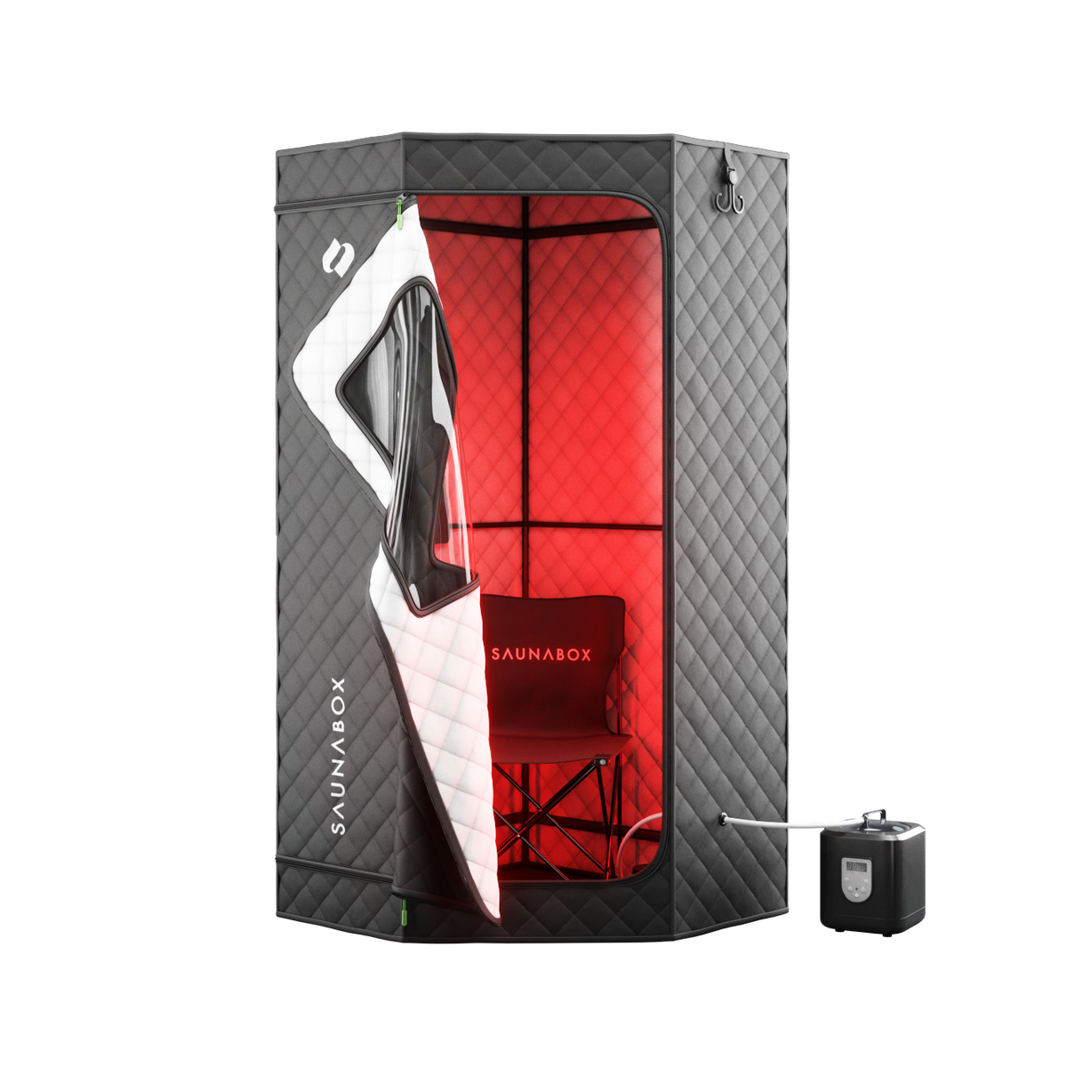 SaunaBox SmartSteam Pro With Red-Light Therapy