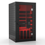 SaunaBox Solara Full Spectrum Infrared Sauna - Black