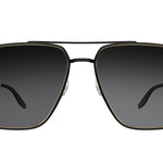 Barton Perreira 007 Scaramanga Sunglasses - Black Satin / Gold / Noir (AR) With Breath Logo