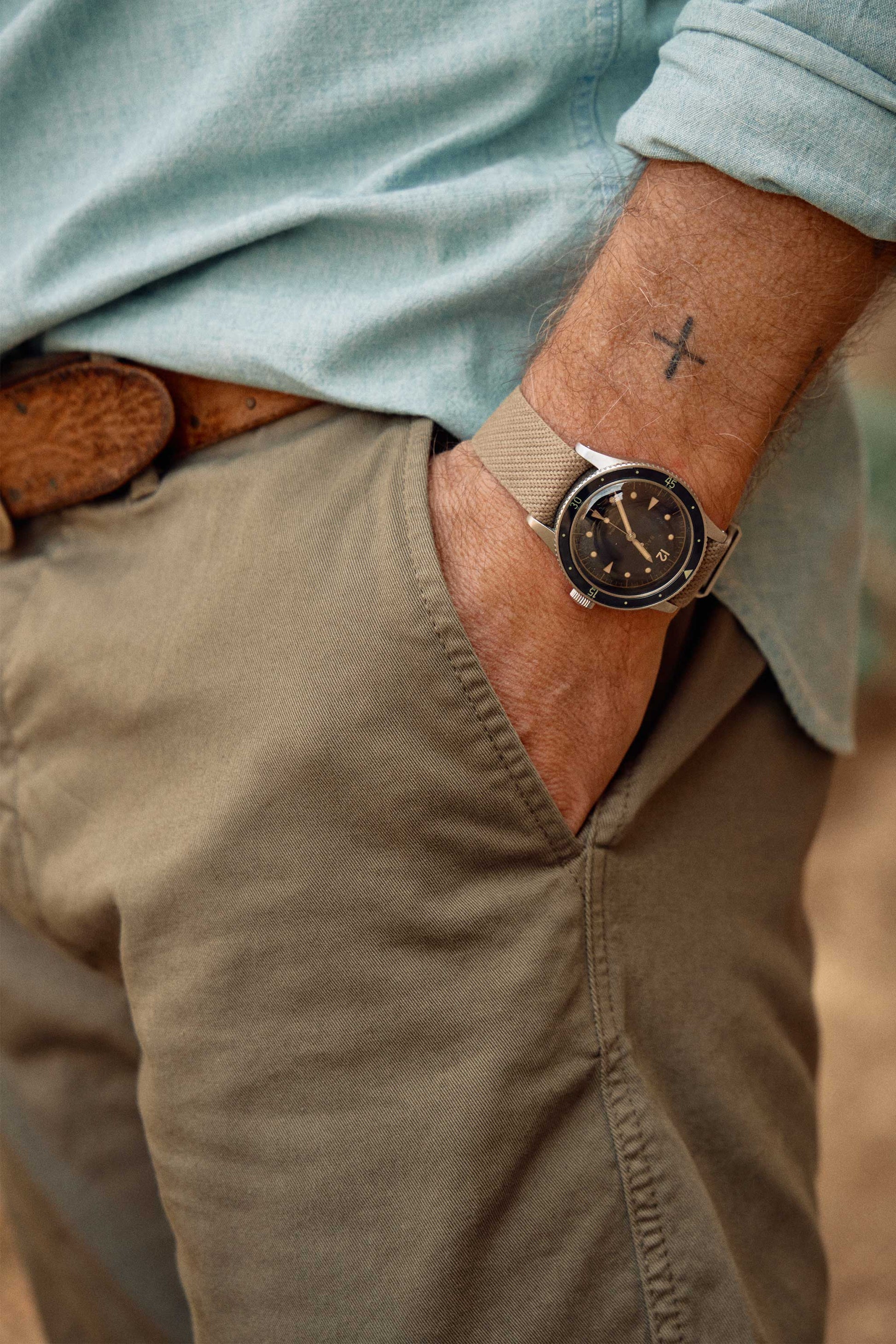Series Chino in Olive Fatigue