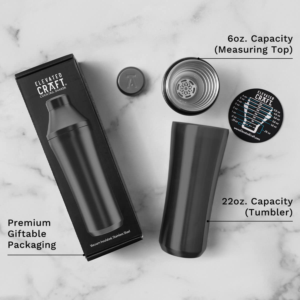Elevated Craft Original Hybrid Cocktail Shaker